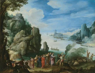 Paisaje rocoso con la curación del poseído