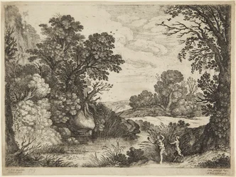 Ninfa y sátiro