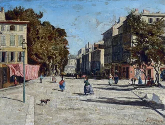 La Canebière, vista de los alamedas de Meilhan