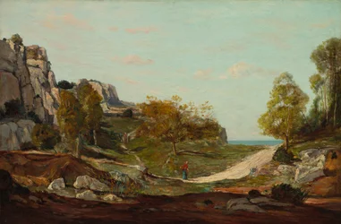 Paisaje en Saint-André, cerca de Marsella, c. 1865