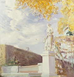 Una estatua de Venus en el jardín de Versalles, 1896