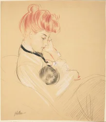 Madame Helleu acunando a Paulette en sus brazos