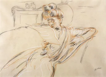 Madame Helleu leyendo