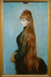 Retrato de Mademoiselle Alice Louis-Guerin. Pastel