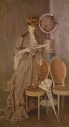 Retrato de Mme Helleu leyendo una carta