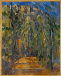 Recodo del camino forestal (óleo sobre lienzo)