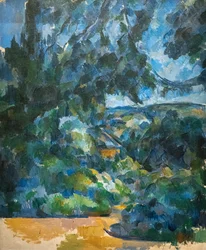 paisaje azul