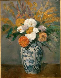 Dalias (óleo sobre lienzo)