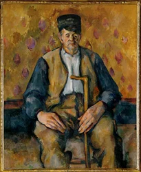 Granjero sentado (óleo sobre lienzo)
