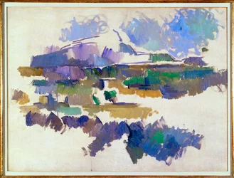 La Montagne Sainte-Victoire, vista desde Lauves (óleo sobre lienzo)