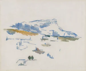 La Montagne Sainte-Victoire vue des Lauves, c. 1904 (óleo sobre lienzo)