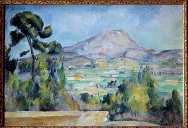 La montaña Sainte Victoire Pintura de Paul Cézanne (1839-1906) 1887-1890