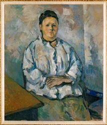 Madame Cezanne sentada(óleo sobre lienzo)