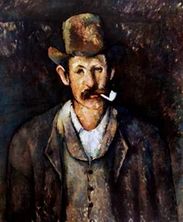 Paul Cézanne "Hombre con pipa