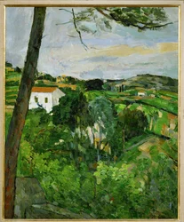Paysage au toit rouge o Le pin a l
