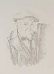 Autorretrato ante un caballete