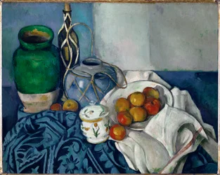 Naturaleza muerta con manzanas (óleo sobre lienzo)