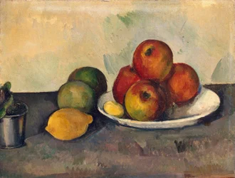 Naturaleza muerta con manzanas, hacia 1890