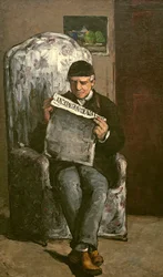 El padre del artista, leyendo "L