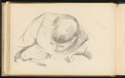 El hijo del artista escribiendo, c.1887 (grafito)