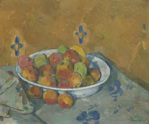 El plato de manzanas
