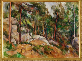 Las rocas del parque del Chateau Noir (pintura sobre lienzo)