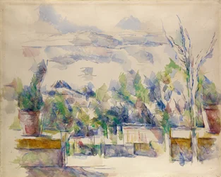 La terraza en el jardín de Les Lauves
