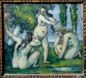 Tres bañistas