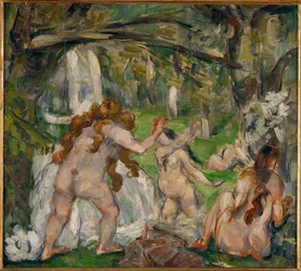 Tres bañistas (óleo sobre lienzo)