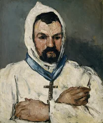 Antoine Dominique Sauveur Aubert nacido en 1817, el tío del artista, como monje, 1866