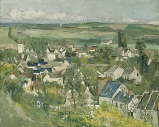 Vista panorámica de Auvers, 1873-75