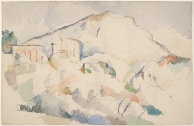 Château Noir y Mont Sainte-Victoire, c. 1890-1895