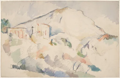 Château Noir y Mont Sainte-Victoire, ca 1890-1895