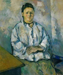 Madame Cézanne sentada