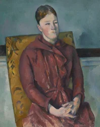 Madame Cézanne en una silla amarilla, 1888-90
