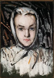 Marie Cézanne, la hermana del artista (anverso), La madre del artista (verso)