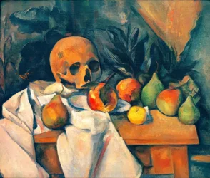 Naturaleza muerta con calavera