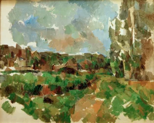Paisaje al borde de un río