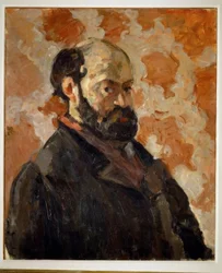Autorretrato con fondo rosa