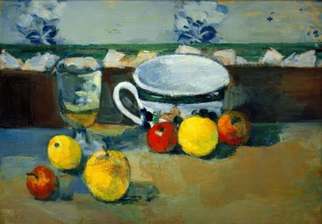 Taza, vaso y frutas II