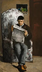 El padre del artista, leyendo L
