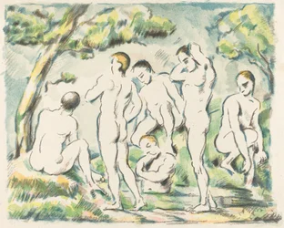 Los bañistas (Placa pequeña)