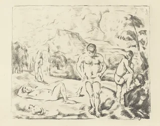 Las grandes bañistas, 1896-97