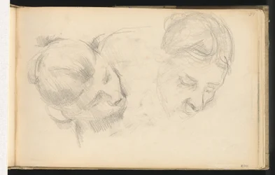 Dos cabezas de mujeres