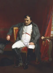 Napoleón en Fontainebleau durante la primera abdicación - 31 de marzo de 1814, 1845