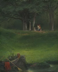 Ofrenda al Dios Pan, 1855