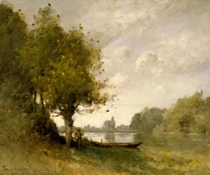 Un estanque cerca de Nangis, 1880-95