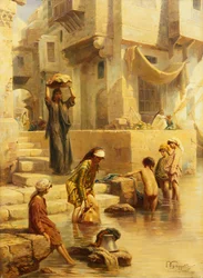 Los bañistas, 1896