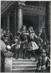 Tratado de Rastatt - Príncipe Eugenio de Saboya y el Mariscal de Villars (comandantes de fuerzas opuestas en la Guerra de Sucesión Española) - Guerra de sucesión de España (1701 a 1714) - Tratado de Rastatt - La reunión del Mariscal de Villars y Eugenio de