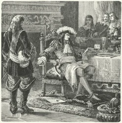 Guillermo de Orange recibiendo la noticia del nacimiento del Príncipe de Gales